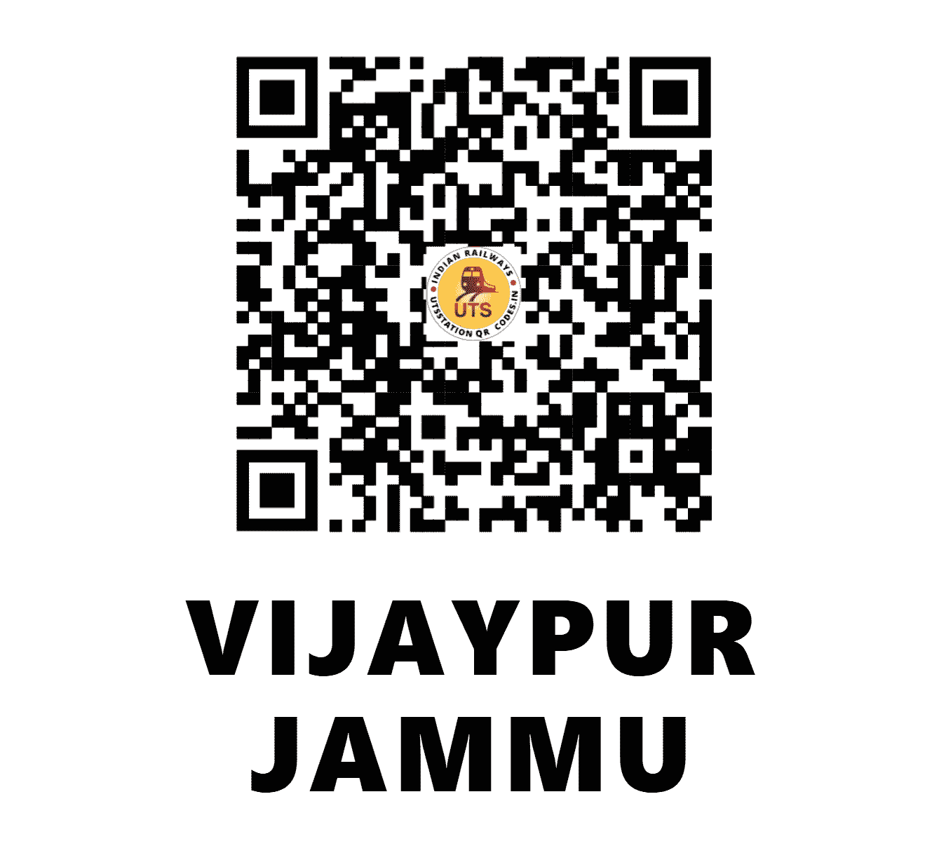 UTS QR Code for VIJAYPUR JAMMU - VJPJ - NR (JAMMU AND KASHMIR)